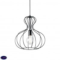 Светильник подвесной Ideal lux Ampolla-1 Sp1 Nero 148502