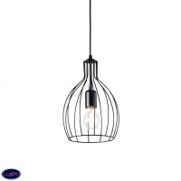 Светильник подвесной Ideal lux Ampolla-3 Sp1 Nero 148175