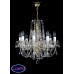 Подвесная люстра хрустальная ArtGlass ANDULA VIII short-arms 160