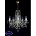 Подвесная люстра хрустальная ArtGlass ANDULA V short-arms 160 BALLS