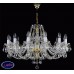 Подвесная люстра хрустальная ArtGlass ANGELIKA VIII COLOR