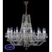 Подвесная люстра хрустальная ArtGlass ANGELIKA X