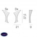                                                                  Настенный светильник Vistosi                                        <span>AP TWISTER PD BC CR</span>                  