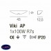                                                                  Настенный светильник Vistosi                                        <span>AP VIKI VE</span>                  