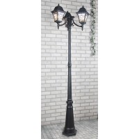 Уличный столб Elektrostandard Altair F/3 черный a025025