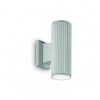 Светильник уличный настенный Ideal lux Base Ap2 Grigio 129440