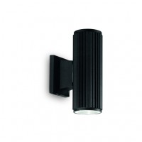 Светильник уличный настенный Ideal lux Base Ap2 Nero 129433