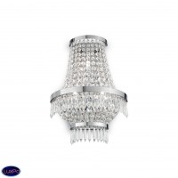 Светильник настенный хрустальный Ideal lux Caesar Ap3 Cromo 137698
