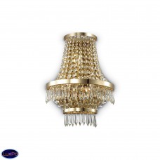 Светильник настенный хрустальный Ideal lux Caesar Ap3 Oro 137704