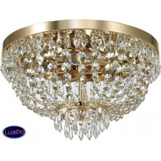 Люстра потолочная хрустальная Ideal lux Caesar Pl5 Oro 114675