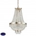 Люстра подвесная хрустальная Ideal lux Caesar Sp6 Oro 114729