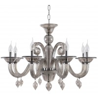 Люстра подвесная Crystal Lux CAETANO SP-PL8 SMOKE
