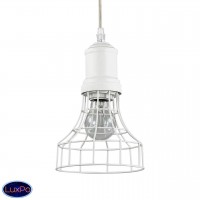 Светильник подвесной Ideal lux Cage Sp1 Plate Bianco 122632