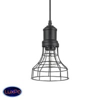 Светильник подвесной Ideal lux Cage Sp1 Plate Nero 129228