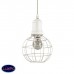 Светильник подвесной Ideal lux Cage Sp1 Round Bianco 114927