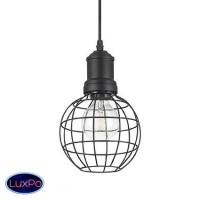 Светильник подвесной Ideal lux Cage Sp1 Round Nero 129235