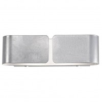Настенный светильник Ideal lux Clip Ap2 Small Argento 088273