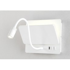 Светильник настенный Crystal Lux CLT 226W250USB WH