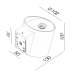 Светильник настенный светодиодный LeDron COME GREY-WHITE