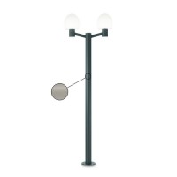 Столб уличный Ideal lux Concerto Pt2 Grigio 147222