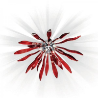 Настенно-потолочный светильник Ideal lux Corallo Pl6 Rosso 74658