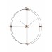 Часы Nomon Delmori Gold, black/walnut, d=130cm DEG000NN