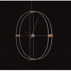 Часы Nomon Delmori, white/walnut, d=140cm DEN000BN