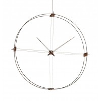 Часы Nomon Delmori, black/walnut, d=140cm DEN000NN