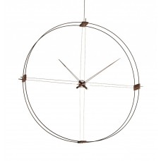 Часы Nomon Delmori, black/walnut, d=140cm DEN000NN