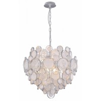 Светильник подвесной Crystal Lux DESEO SP6 D460 SILVER