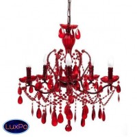 Люстра подвесная DG Home 19th C. Rococo Iron & Smoke Crystal Round DG-LL156