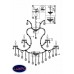 Люстра подвесная Maytoni Doris DIA881-PL-24-G