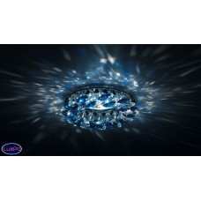Встраиваемый светильник Donolux DL061.02.1/4 Crystal/Medsapphire