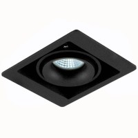 Встраиваемый светильник Donolux DL18615/01WW-SQ Shiny black/Black