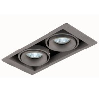 Встраиваемый светильник Donolux DL18615/02WW-SQ Silver Grey/Black