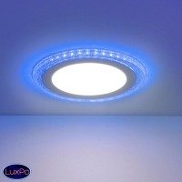 Встраиваемый потолочный светодиодный светильник Elektrostandard DLR024 10W 4200K Blue a038377