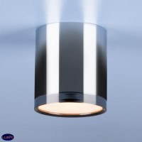 Накладной потолочный  светодиодный светильник Elektrostandard DLR024 6W 4200K хром/черный хром a040549