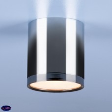 Накладной потолочный  светодиодный светильник Elektrostandard DLR024 6W 4200K хром/черный хром a040549