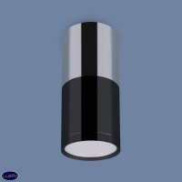Накладной потолочный  светодиодный светильник Elektrostandard DLR028 6W 4200K хром/черный хром a040664