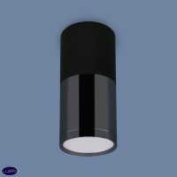 Накладной потолочный  светодиодный светильник Elektrostandard DLR028 6W 4200K черный матовый/черный хром a040662