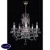 Подвесная люстра хрустальная ArtGlass DONATELA V short-arms 160