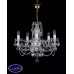 Подвесная люстра хрустальная ArtGlass DONATELA V short-arms 195
