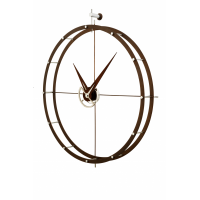 Часы Nomon DOBLE O N, дерево calabo, d=70см DONN