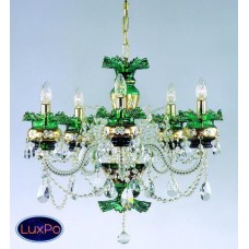 Подвесная люстра хрустальная ArtGlass ESMERALDA VI GREEN/BLUE