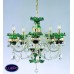 Подвесная люстра хрустальная ArtGlass ESMERALDA VI GREEN/BLUE