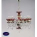 Подвесная люстра хрустальная ArtGlass ESMERALDA VI WHITE/RED
