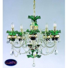 Подвесная люстра хрустальная ArtGlass ESMERALDA V GREEN/BLUE