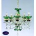 Подвесная люстра хрустальная ArtGlass ESMERALDA V GREEN/BLUE