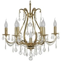Подвесная люстра хрустальная Arti Lampadari Ercolano E 1.1.6.602 G