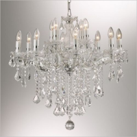 Подвесная люстра хрустальная Ideal lux Florian Sp12 Cromo 035604